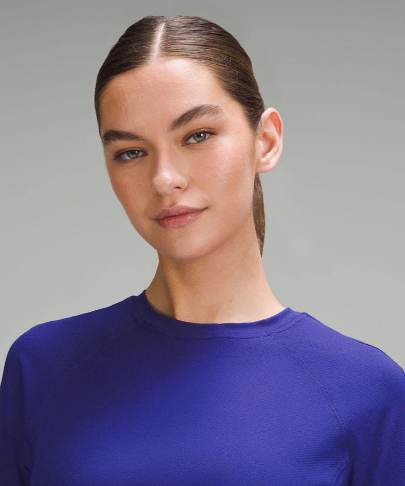 Lululemon Abrasion-Resistant High-Coverage Long-Sleeve Shirt Larkspur Online Outlet Sale