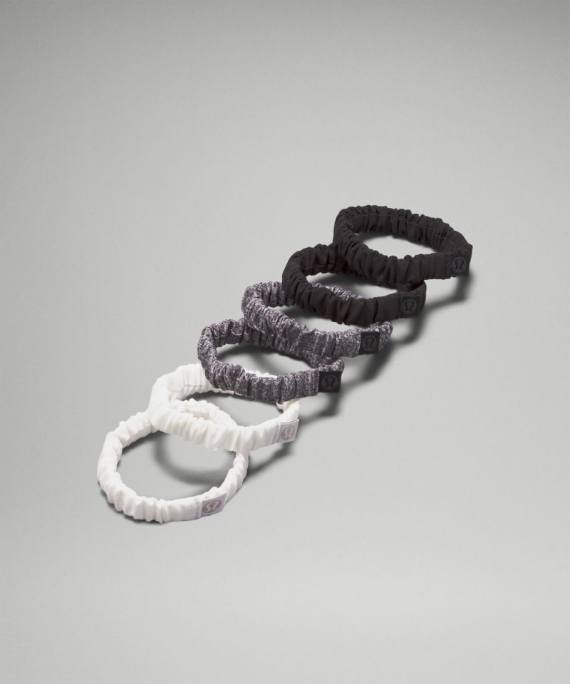 Lululemon Skinny Scrunchies *6 Pack Black / Black / White / White / Heather Lux Multi Black / Heather Lux Multi Black Online Outlet Sale