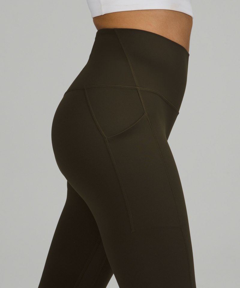 Lululemon lululemon Align™ High-Rise Pant with Pockets 28" Dark Olive Online Outlet Sale