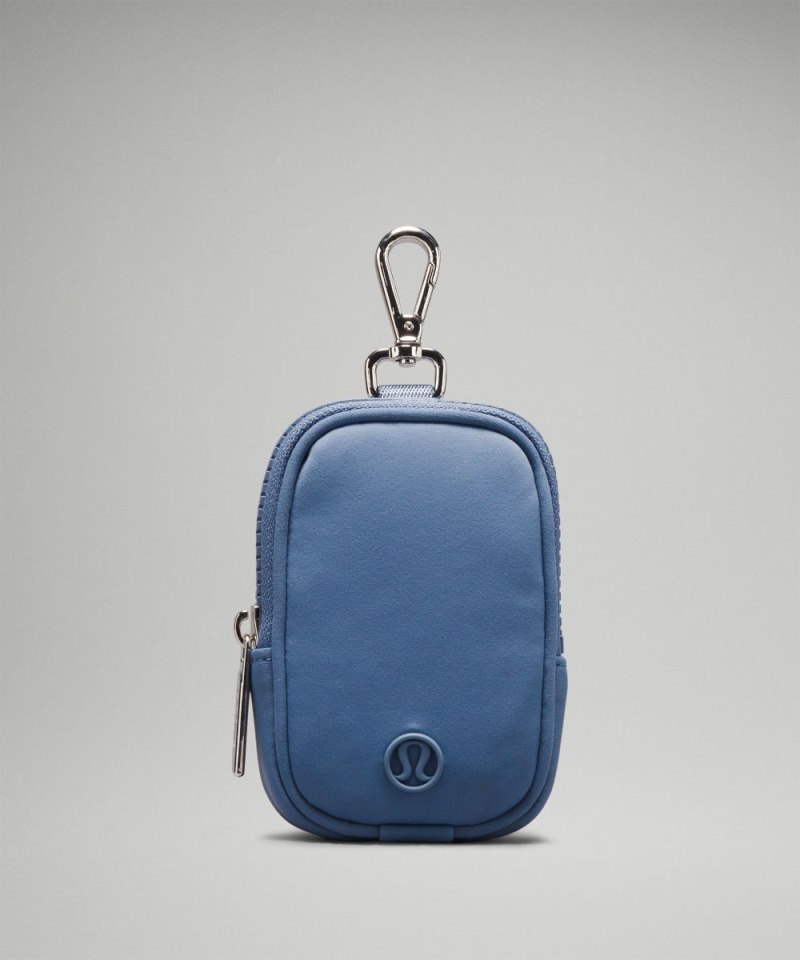 Lululemon Clippable Nano Pouch *Knit Nylon Oasis Blue Online Outlet Sale