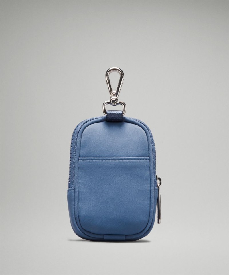 Lululemon Clippable Nano Pouch *Knit Nylon Oasis Blue Online Outlet Sale