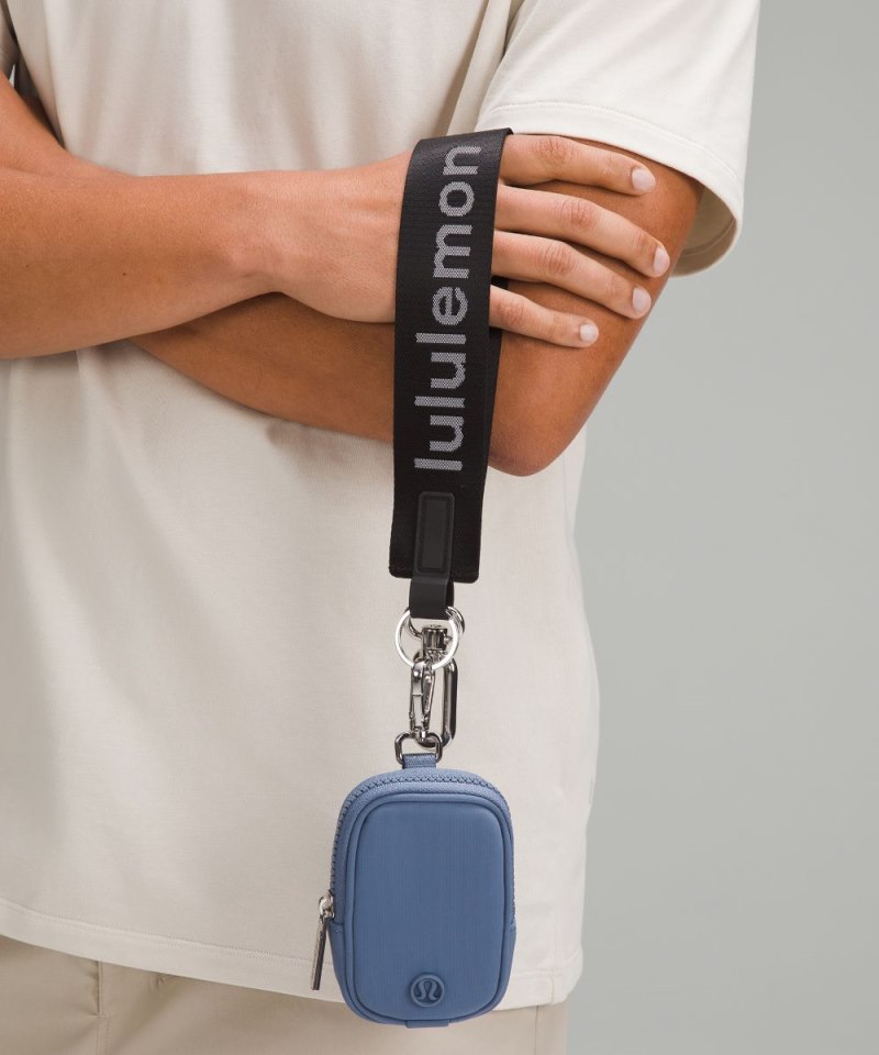 Lululemon Clippable Nano Pouch *Knit Nylon Oasis Blue Online Outlet Sale