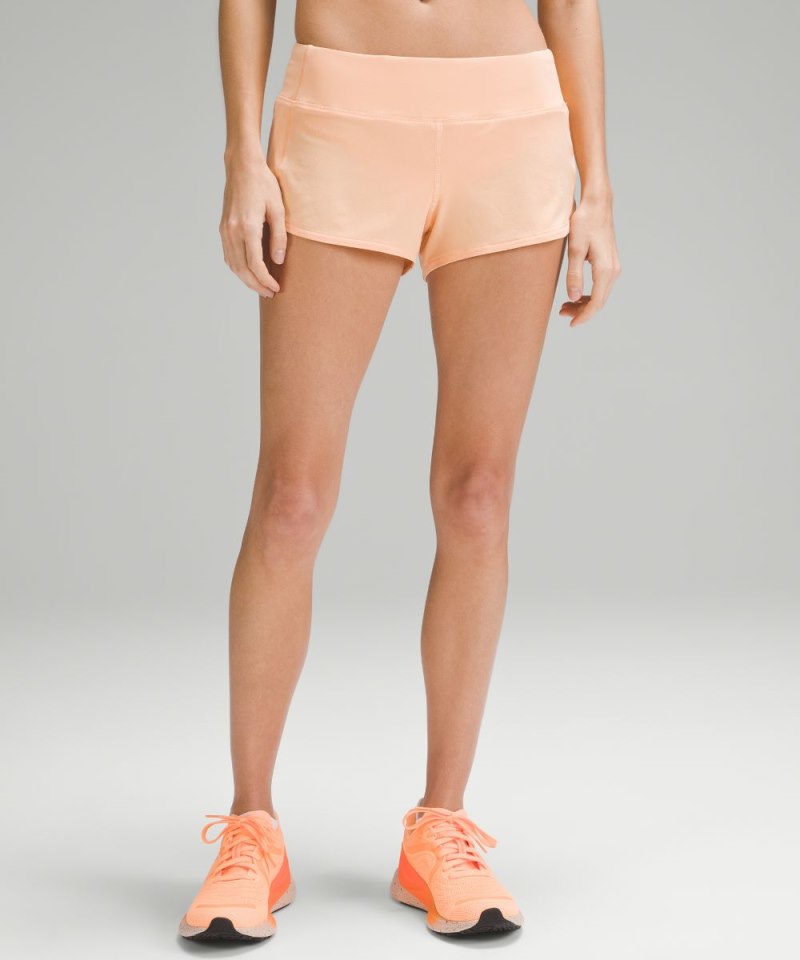 Lululemon Speed Up Low-Rise Lined Short 2.5" Summer Glow Online Outlet Sale