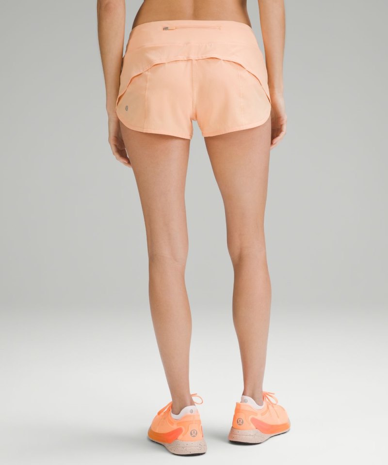 Lululemon Speed Up Low-Rise Lined Short 2.5" Summer Glow Online Outlet Sale
