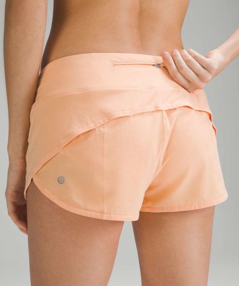 Lululemon Speed Up Low-Rise Lined Short 2.5" Summer Glow Online Outlet Sale