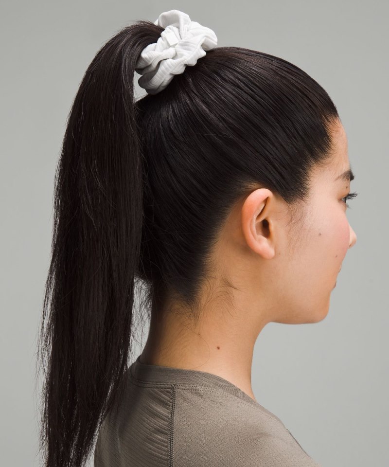 Lululemon Uplifting Scrunchies Nulu *3 Pack Peach Bellini / Vitapink / Nimbus Online Outlet Sale
