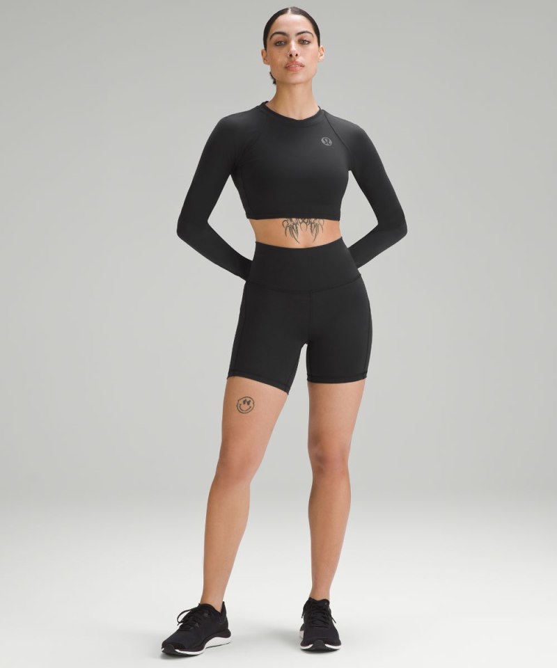 Lululemon Wunder Train High-Rise Short with Pockets 6" Black Online Outlet Sale