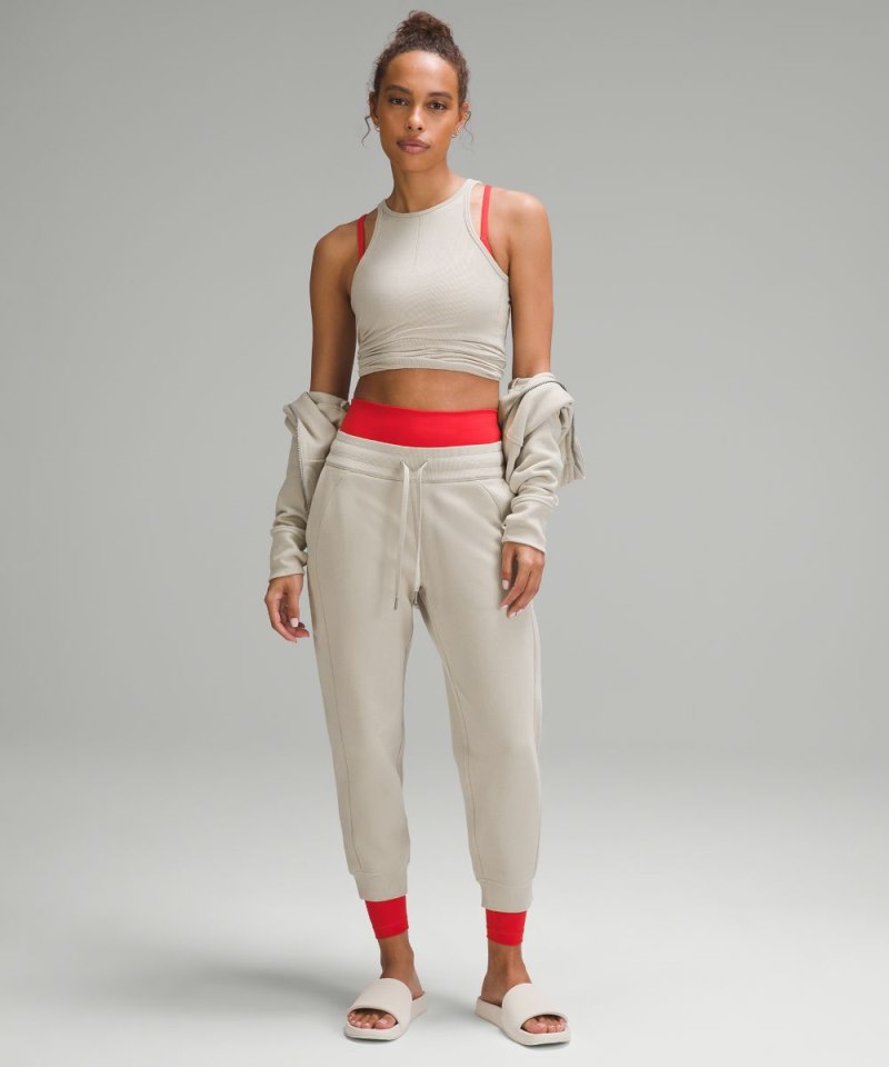 Lululemon Scuba High-Rise Cropped Jogger Mojave Tan Online Outlet Sale
