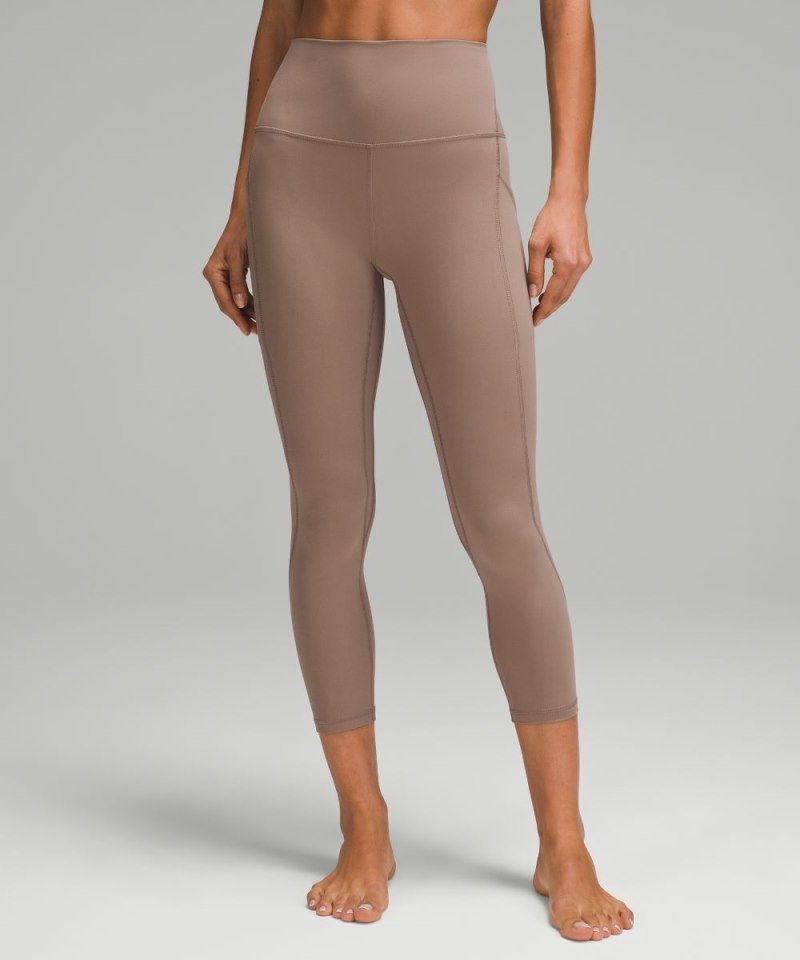Lululemon lululemon Align™ High-Rise Crop with Pockets 23" Taupetastic Online Outlet Sale