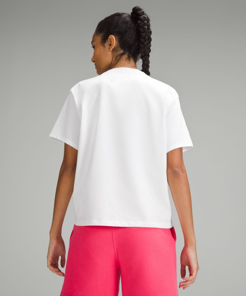 Lululemon Relaxed-Fit Cotton Jersey T-Shirt *Pride White Online Outlet Sale