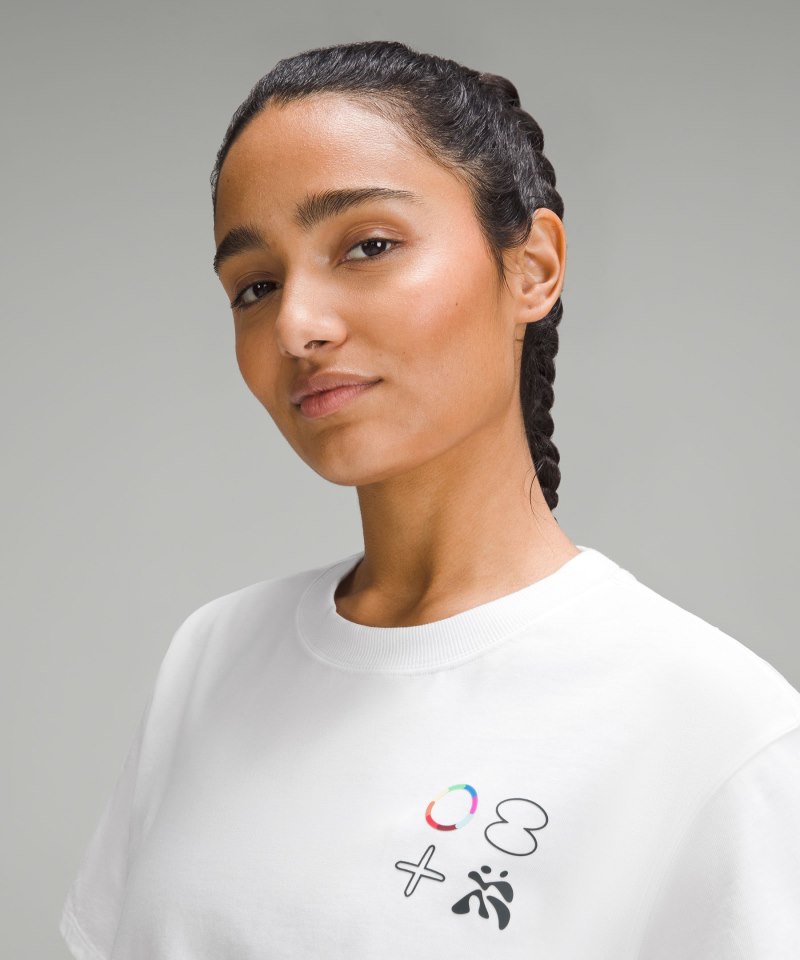 Lululemon Relaxed-Fit Cotton Jersey T-Shirt *Pride White Online Outlet Sale
