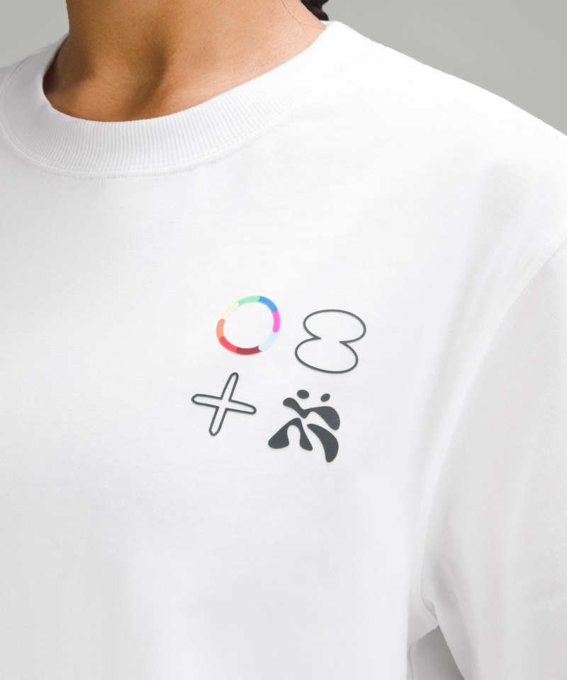 Lululemon Relaxed-Fit Cotton Jersey T-Shirt *Pride White Online Outlet Sale