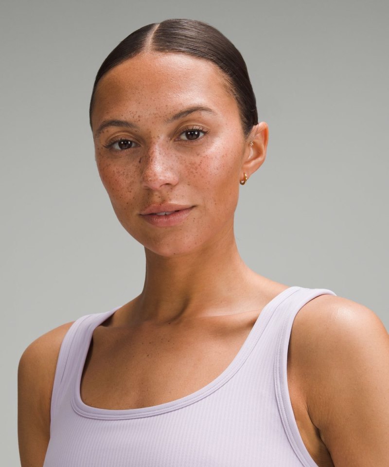 Lululemon Wunder Train Scoop-Neck Ribbed Tank Top *Medium Support, B / C Cup Lilac Ether Online Outlet Sale