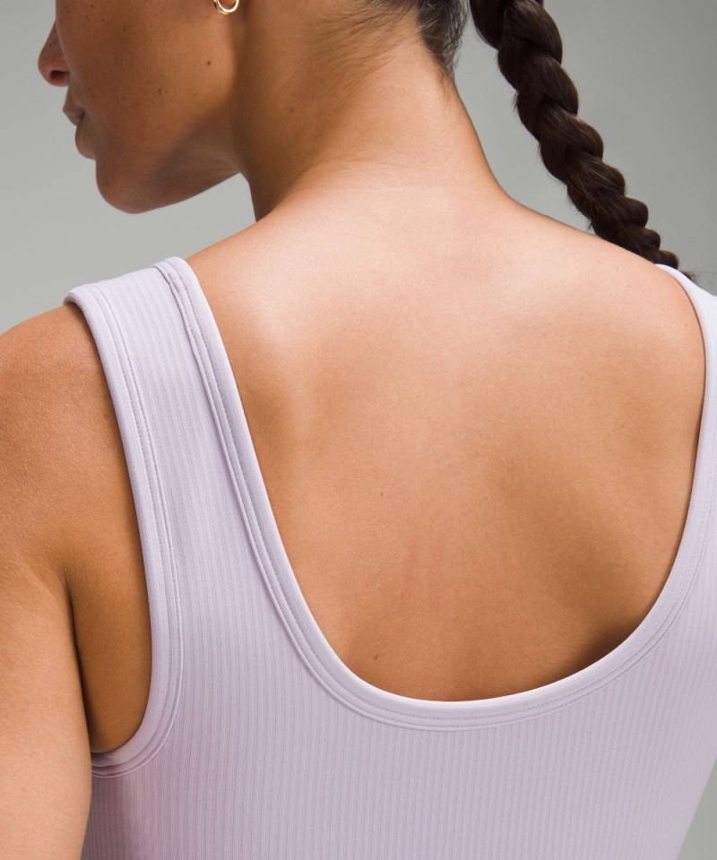 Lululemon Wunder Train Scoop-Neck Ribbed Tank Top *Medium Support, B / C Cup Lilac Ether Online Outlet Sale