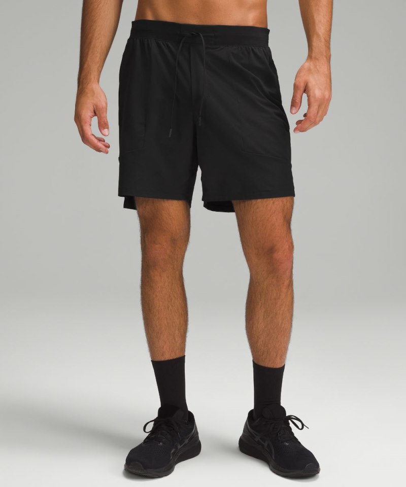 Lululemon License to Train Linerless Short 7" *Graphic Black Online Outlet Sale