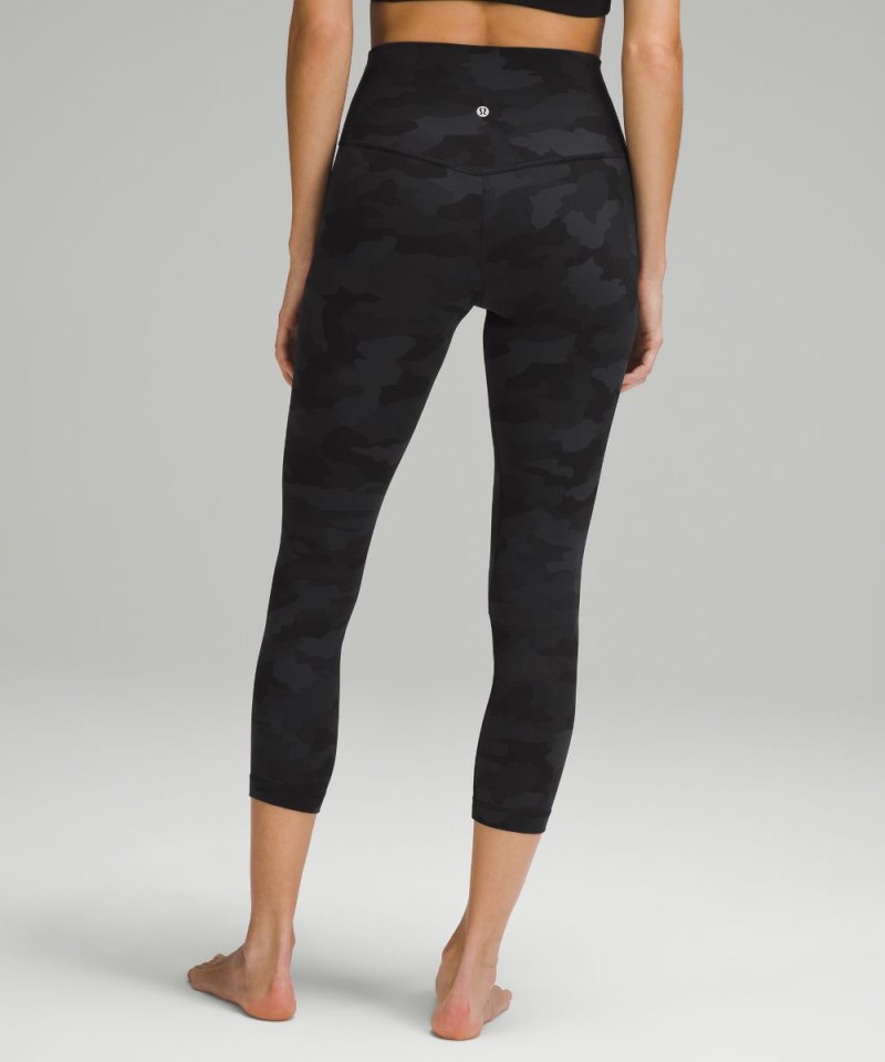 Lululemon lululemon Align™ High-Rise Crop 23" Heritage 365 Camo Deep Coal Multi Online Outlet Sale