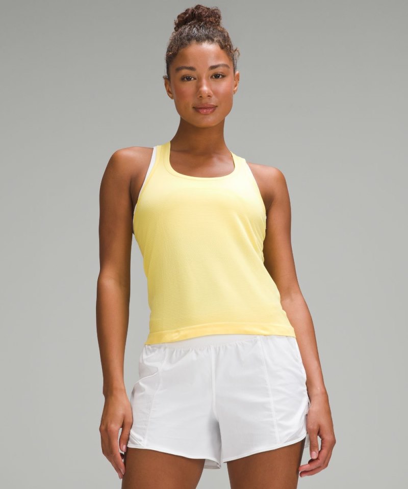 Lululemon Swiftly Tech Racerback Tank Top 2.0 *Race Length Beaming Yellow / Beaming Yellow Online Outlet Sale