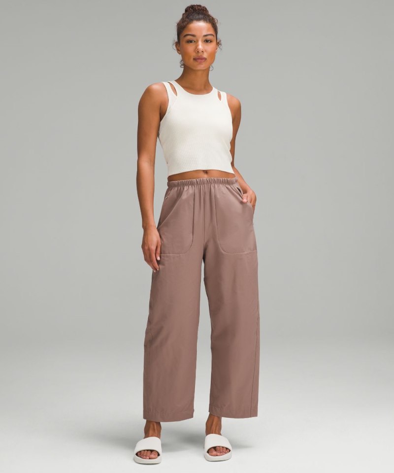 Lululemon Cut-Out Knit Tank Top Bone / Bone Online Outlet Sale