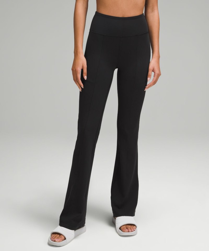 Lululemon Groove High-Rise Flared Pant with Pockets 32.5" Black Online Outlet Sale