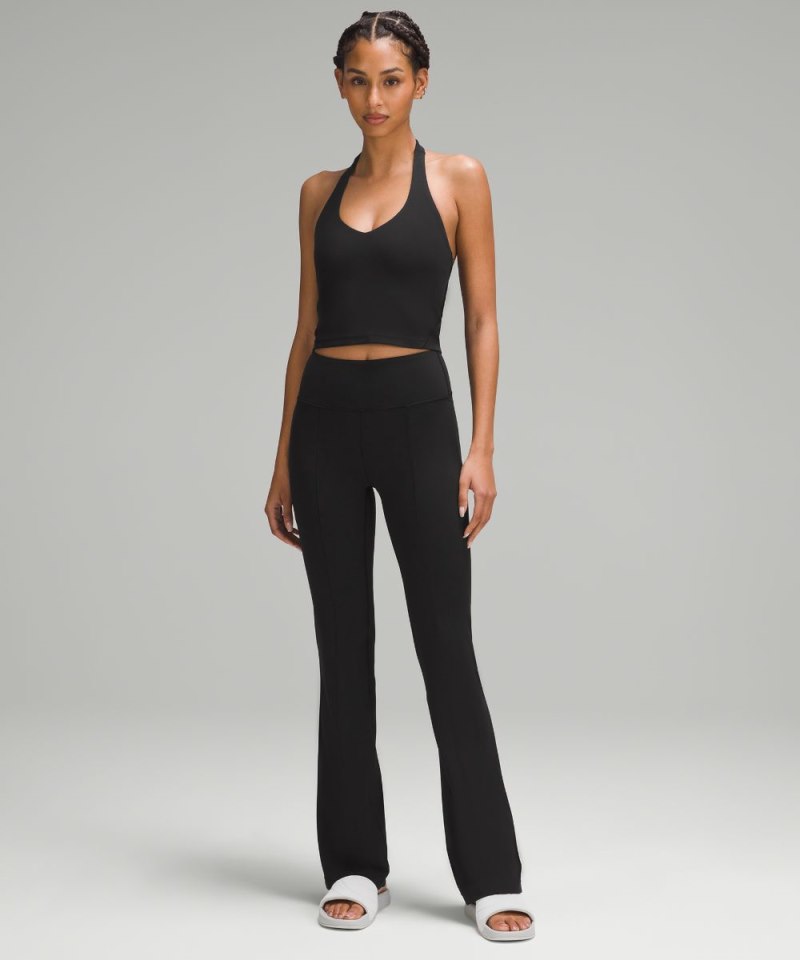 Lululemon Groove High-Rise Flared Pant with Pockets 32.5" Black Online Outlet Sale