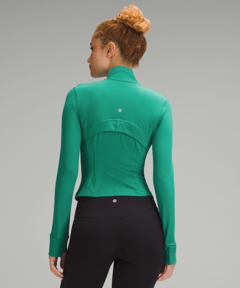 Lululemon Define Cropped Jacket *Nulu Cascadia Green Online Outlet Sale