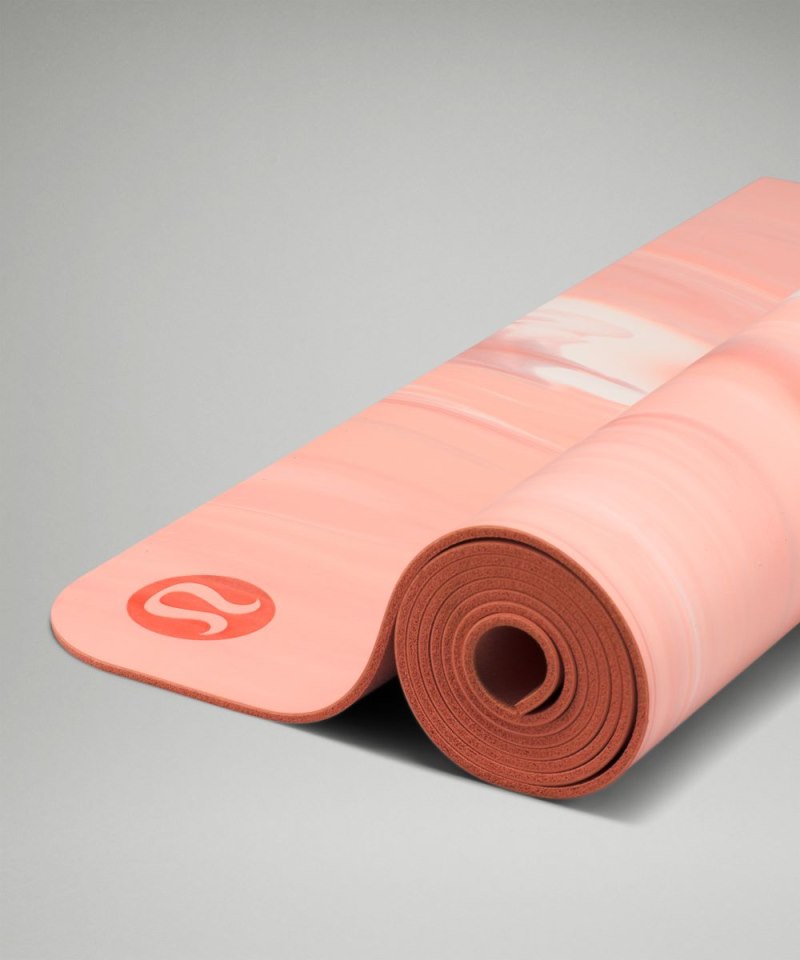 Lululemon The (Big) Mat 5mm *Made With FSC™ Certified Rubber Dew Pink / Pink Pastel / White / Dew Pink Online Outlet Sale