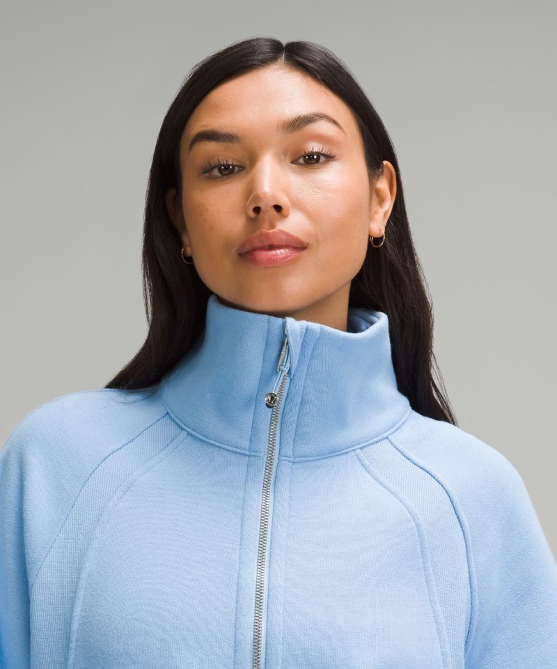 Lululemon Scuba Oversized Funnel-Neck Half Zip *Long Sinatra Blue Online Outlet Sale