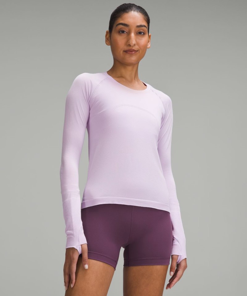 Lululemon Swiftly Tech Long-Sleeve Shirt 2.0 *Race Length Lilac Ether / Lilac Ether Online Outlet Sale