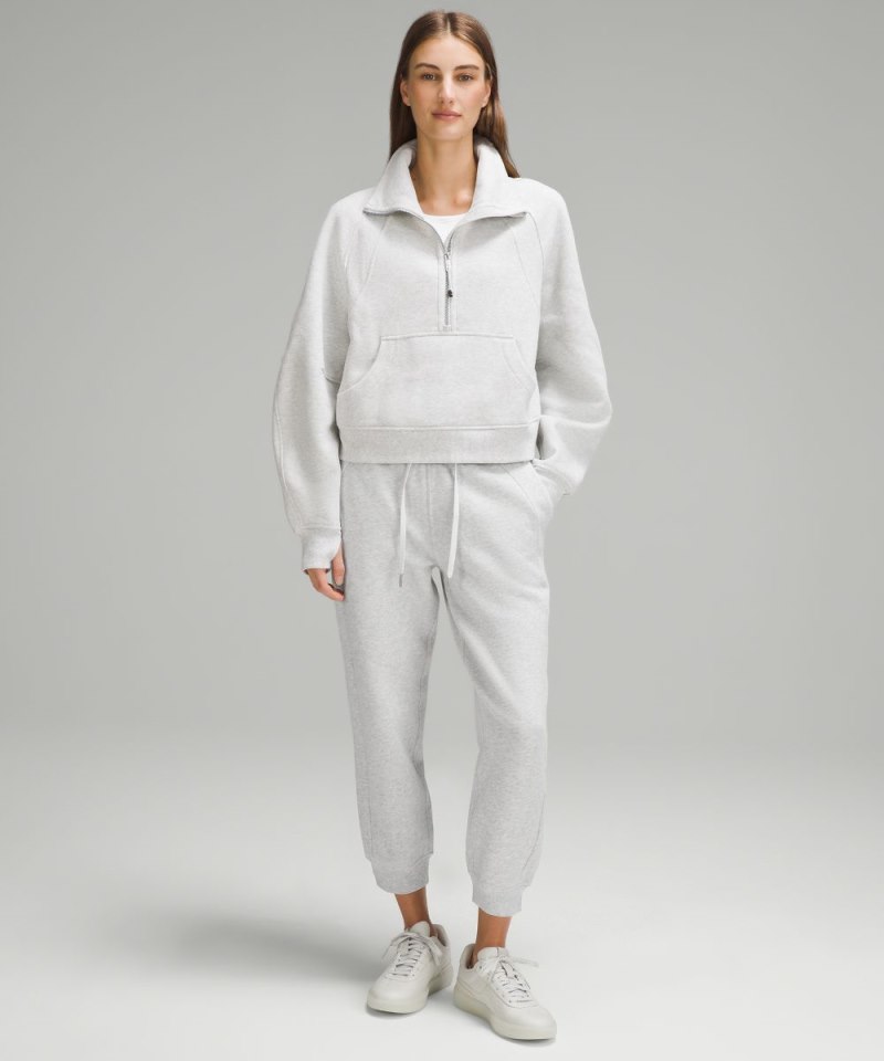 Lululemon Scuba High-Rise Cropped Jogger Heathered Core Ultra Light Grey Online Outlet Sale