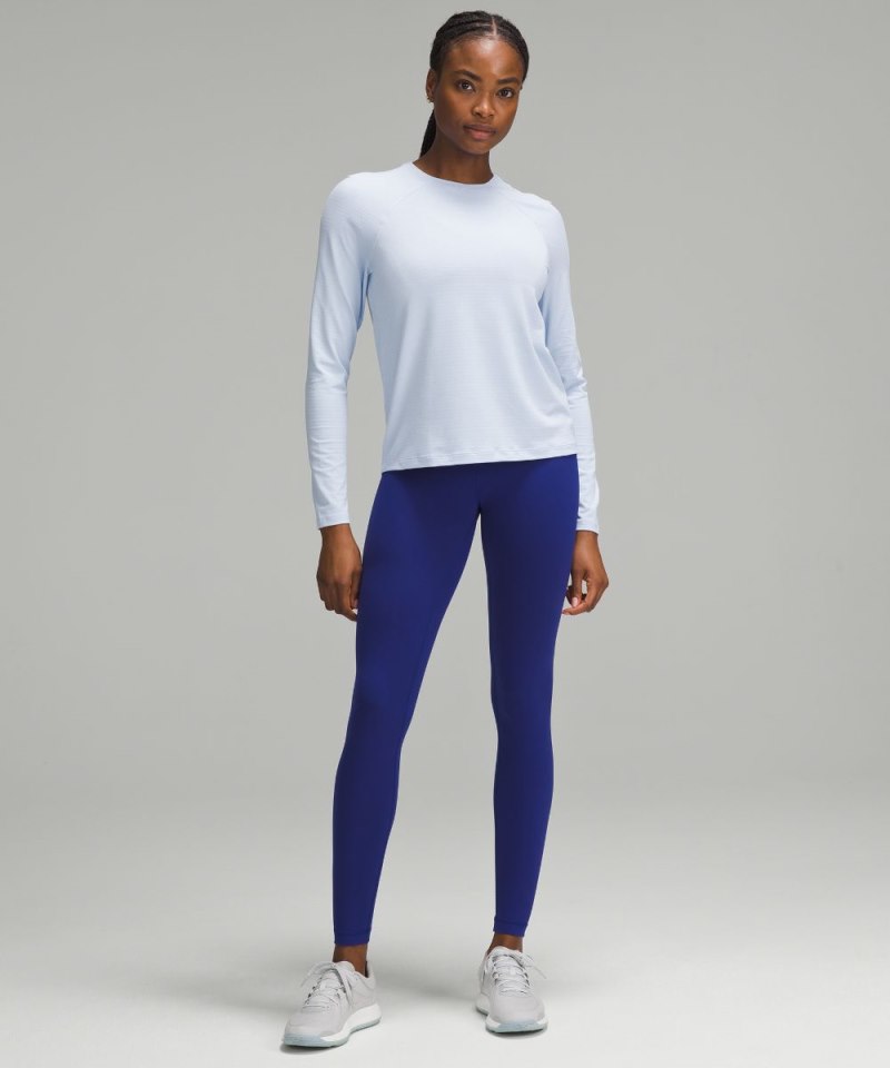 Lululemon License to Train Classic-Fit Long-Sleeve Shirt Heathered Windmill Online Outlet Sale