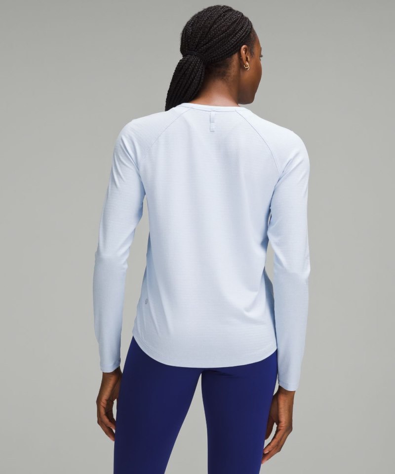 Lululemon License to Train Classic-Fit Long-Sleeve Shirt Heathered Windmill Online Outlet Sale