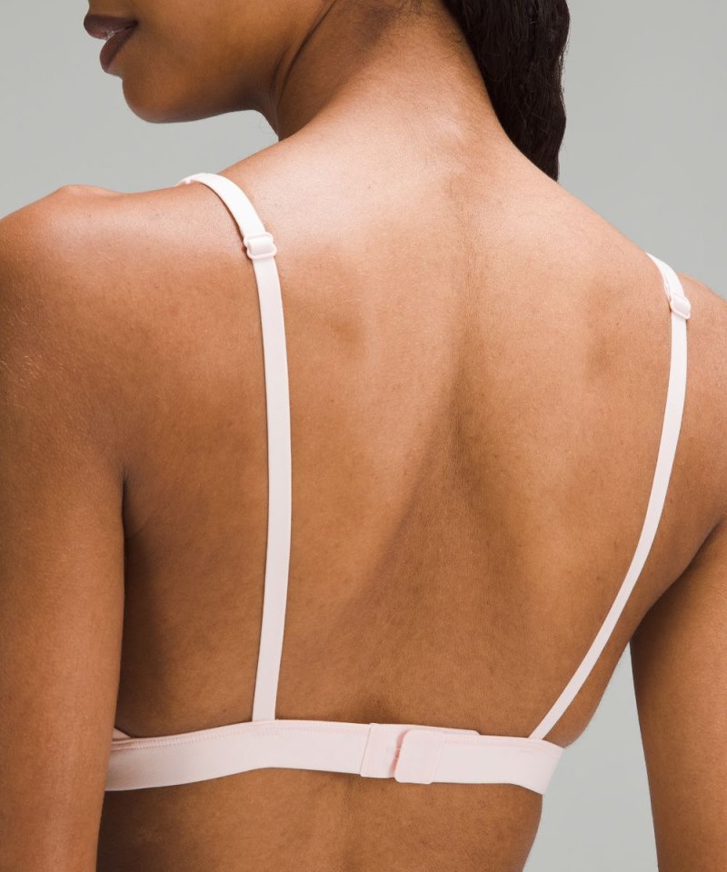 Lululemon Wundermost Ultra-Soft Nulu Triangle Bralette A–D Cups Strawberry Milkshake Online Outlet Sale