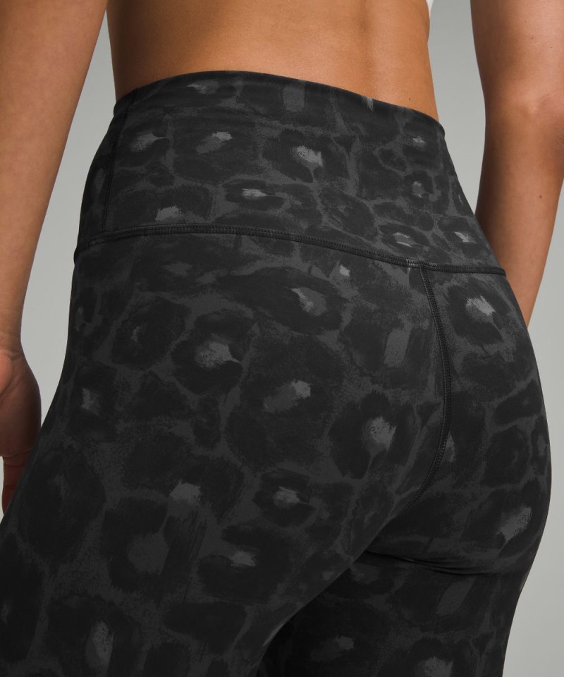 Lululemon Wunder Train High-Rise Tight 25" Spray Leopard Black Multi (not available) Online Outlet Sale