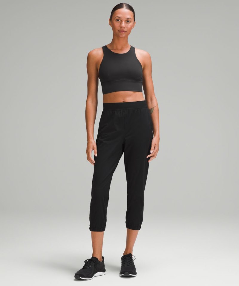 Lululemon Adapted State High-Rise Cropped Jogger Black Online Outlet Sale