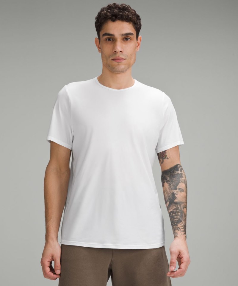 Lululemon Ultra-Soft Nulu Short-Sleeve T-Shirt White Online Outlet Sale