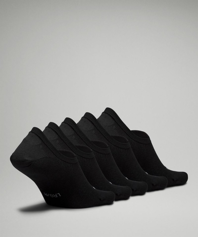 Lululemon Men's Daily Stride Comfort No-Show Socks *5 Pack Black Online Outlet Sale