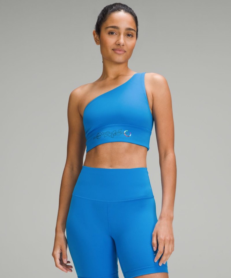 Lululemon lululemon Align™ Asymmetrical Bra Light Support, A / B Cup *Pride Poolside Online Outlet Sale