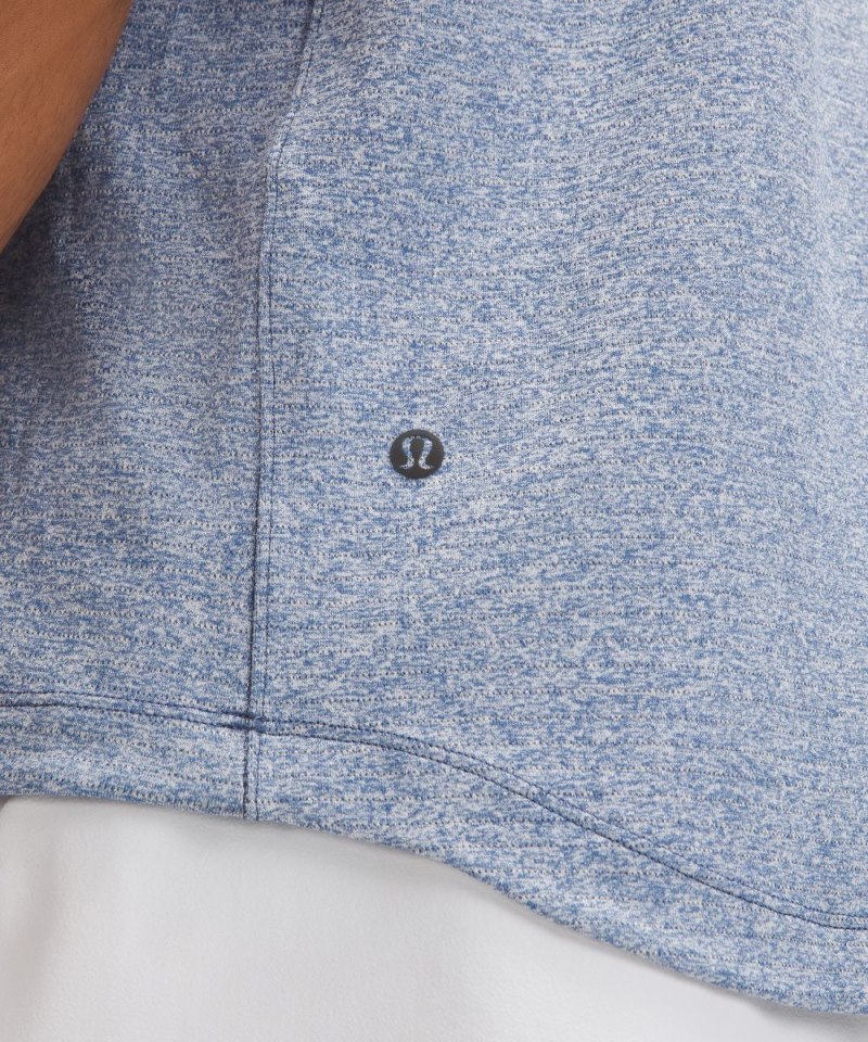 Lululemon License to Train Short-Sleeve Shirt Heathered Oasis Blue Online Outlet Sale