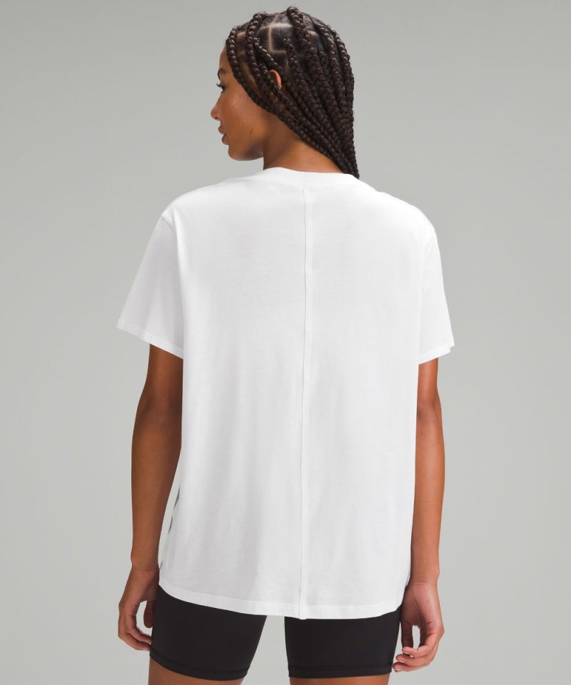 Lululemon All Yours Cotton T-Shirt White Online Outlet Sale