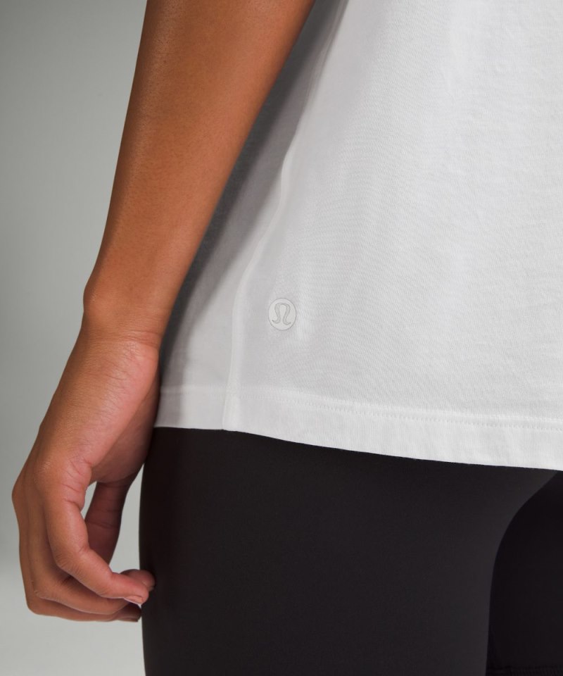 Lululemon All Yours Cotton T-Shirt White Online Outlet Sale
