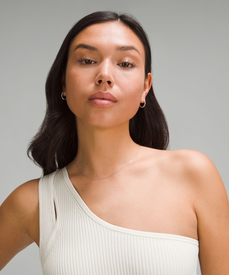 Lululemon Asymmetrical Knit Dress Wisp Yellow / White Online Outlet Sale