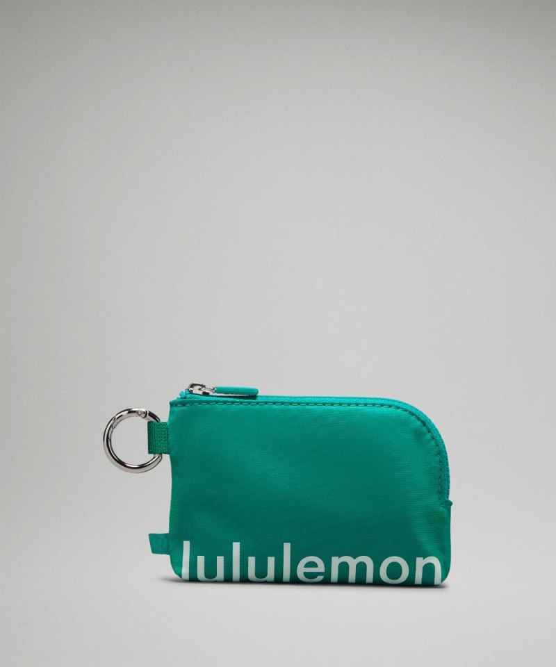 Lululemon Clippable Card Pouch Maldives Green / Mint Moment Online Outlet Sale
