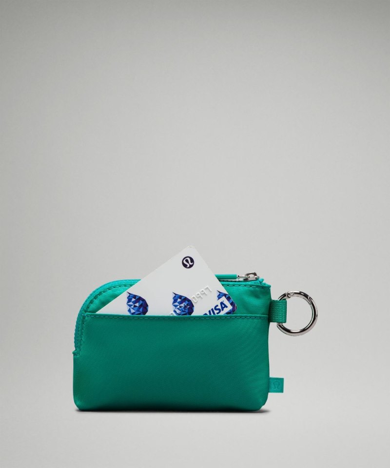 Lululemon Clippable Card Pouch Maldives Green / Mint Moment Online Outlet Sale
