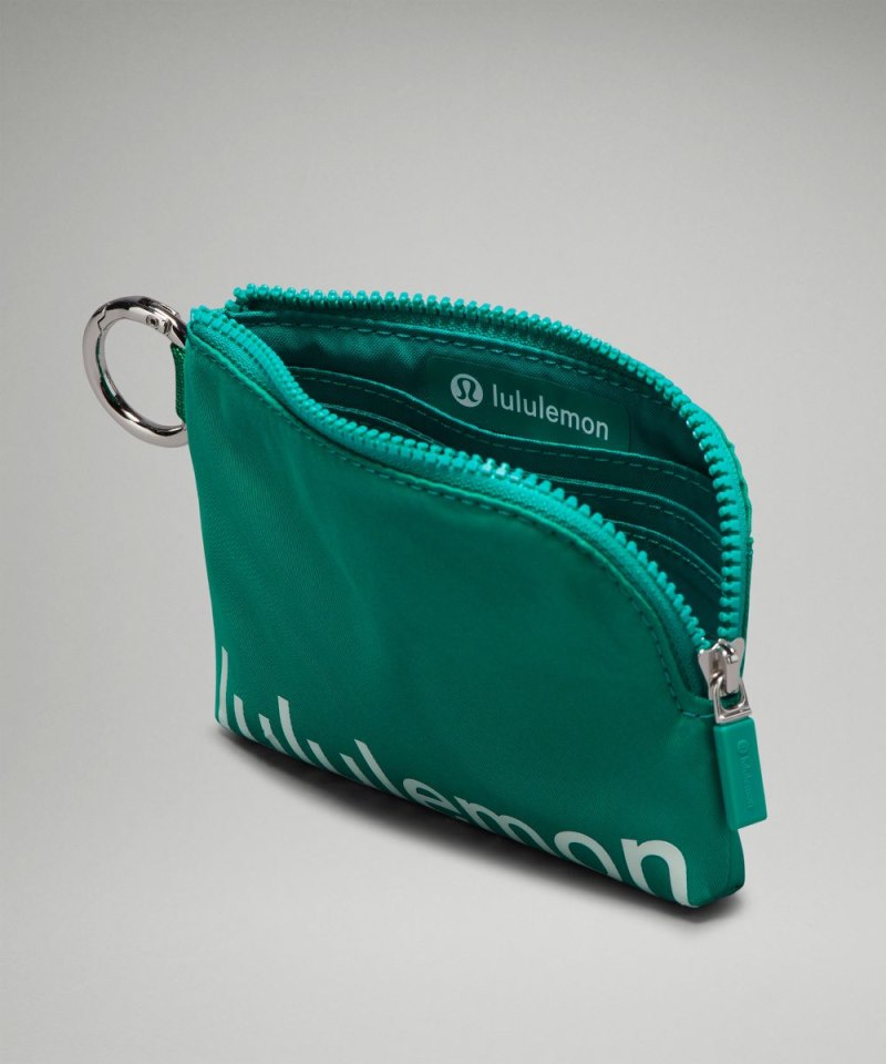 Lululemon Clippable Card Pouch Maldives Green / Mint Moment Online Outlet Sale