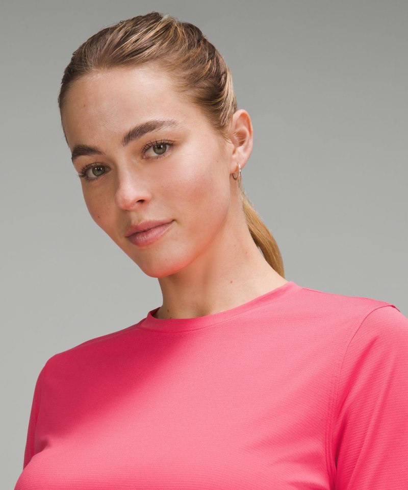 Lululemon Ultralight Hip-Length Long-Sleeve Shirt Glaze Pink Online Outlet Sale