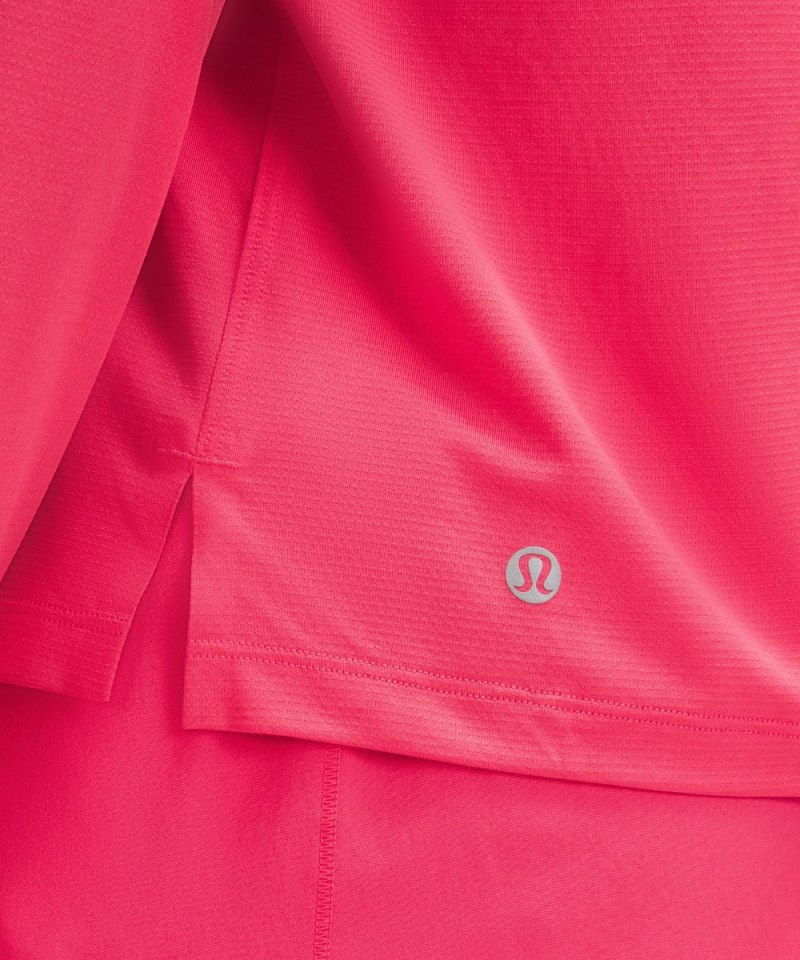 Lululemon Ultralight Hip-Length Long-Sleeve Shirt Glaze Pink Online Outlet Sale