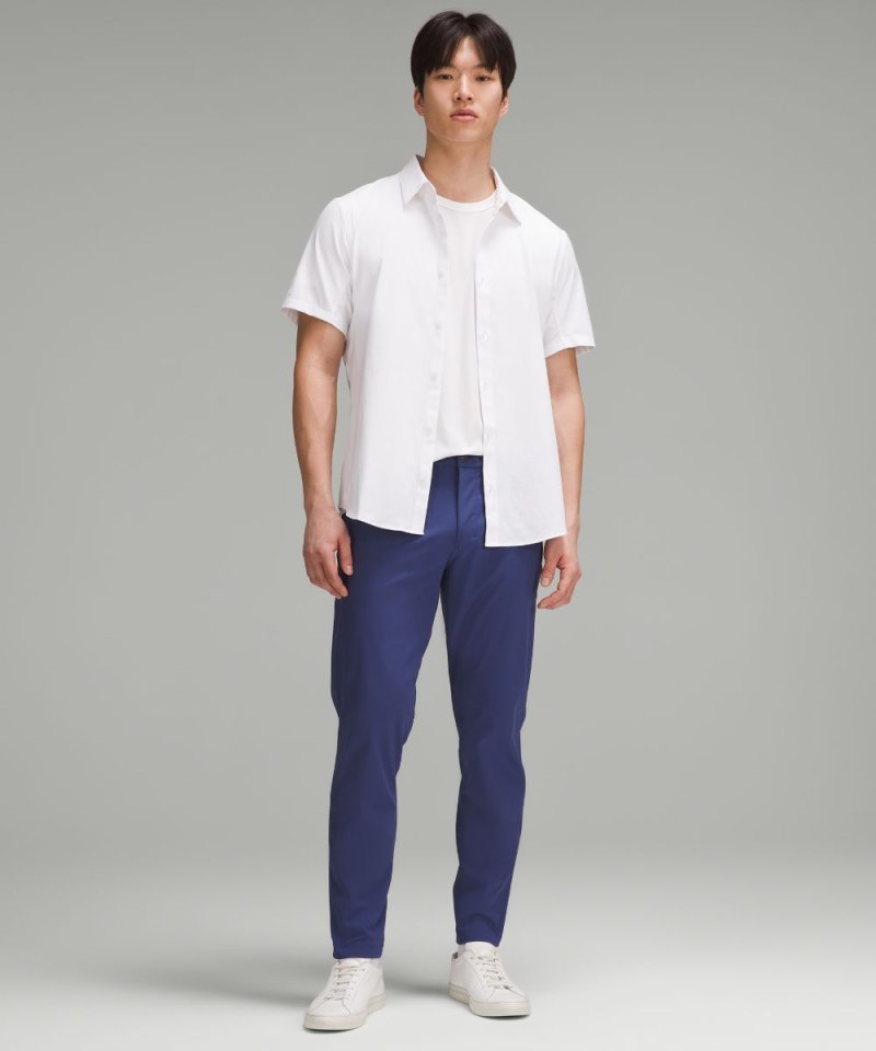 Lululemon ABC Slim-Fit 5 Pocket Pant 34"L *Warpstreme Gatsby Blue Online Outlet Sale