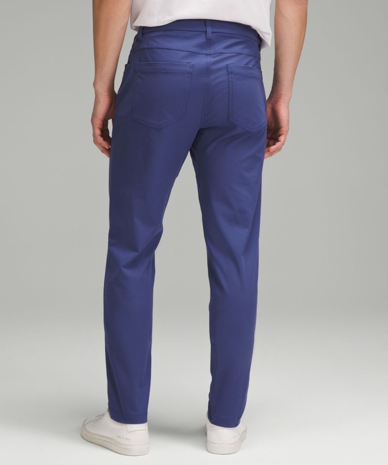 Lululemon ABC Slim-Fit 5 Pocket Pant 34"L *Warpstreme Gatsby Blue Online Outlet Sale