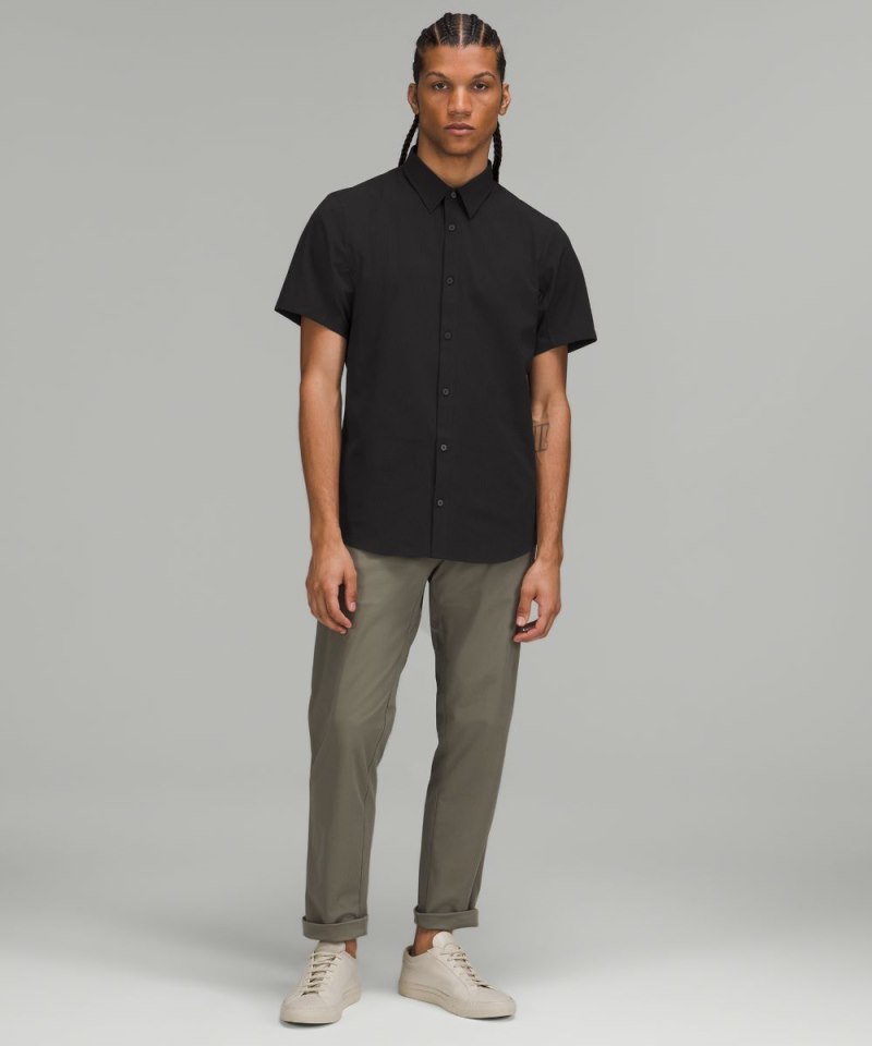 Lululemon Airing Easy Short-Sleeve Shirt Black Online Outlet Sale