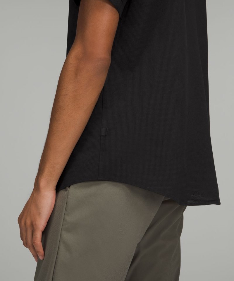 Lululemon Airing Easy Short-Sleeve Shirt Black Online Outlet Sale